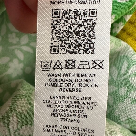 ASOS Plunge Maxi Dress in a Green Based Ditsy Floral Print - Size 10 - Picture 10 of 11